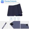 ProCase for iPad Pro 11 Inch Case 2022/2021/2020/2018(4th/3rd/2nd/1st Generation), iPad Pro 11″ Slim Stand Hard Back Cover Shell Smart Folio Compatible with Penci/Support Auto Wake/Sleep -Black(Navy)