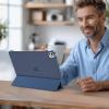 ProCase for iPad Pro 13 Inch Case M5 2025/ M4 2024, Smart Cover iPad Pro M5 M4 Case 13 Inch, Slim Stand Translucent Hard Shell Back, Supports Touch ID, Auto Wake/Sleep -Navy(Darkblue)