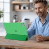 ProCase for iPad Pro 13 Inch Case M5 2025/ M4 2024, Smart Cover iPad Pro M5 M4 Case 13 Inch, Slim Stand Translucent Hard Shell Back, Supports Touch ID, Auto Wake/Sleep -Navy(Lightgreen)