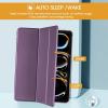 ProCase for iPad Pro 13 Inch Case M5 2025/ M4 2024, Smart Cover iPad Pro M5 M4 Case 13 Inch, Slim Stand Translucent Hard Shell Back, Supports Touch ID, Auto Wake/Sleep -Navy(Darkpurple)