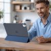 ProCase for iPad Pro 13 Inch Case M5 2025/ M4 2024, Smart Cover iPad Pro M5 M4 Case 13 Inch, Slim Stand Translucent Hard Shell Back, Supports Touch ID, Auto Wake/Sleep -Navy(Navy)