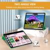 ProCase for iPad Pro 13 Inch Case M5 2025/ M4 2024, Smart Cover iPad Pro M5 M4 Case 13 Inch, Slim Stand Translucent Hard Shell Back, Supports Touch ID, Auto Wake/Sleep -Navy(Lightgreen)
