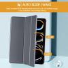ProCase for iPad Pro 13 Inch Case M5 2025/ M4 2024, Smart Cover iPad Pro M5 M4 Case 13 Inch, Slim Stand Translucent Hard Shell Back, Supports Touch ID, Auto Wake/Sleep -Navy(Grey)