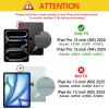 ProCase for iPad Pro 13 Inch Case M5 2025/ M4 2024, Smart Cover iPad Pro M5 M4 Case 13 Inch, Slim Stand Translucent Hard Shell Back, Supports Touch ID, Auto Wake/Sleep -Navy(Darkblue)