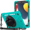 ProCase Rugged Case for iPad 9th/ 8th/ 7th Generation 10.2″ (2021/2020/2019), Heavy Duty Shockproof Protective Cover with Strap for iPad 9/8/7 -Teal(DarkTeal)