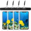 ProCase Waterproof Phone Pouch for iPhone 17 Air 16 15 14 13 12 11 Pro Plus Max Mini Xs XR X 8 7 Galaxy S23 S22 S21 Ultra Note Black Underwater Case, up to 7″ -Clear(Clear)