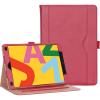 ProCase for iPad 10.2 Inch Case 2021 9th Generation/2020 8th Generation/2019 7th Generation iPad Case, Leather Vintage Stand Folio Cover Protective Case for 10.2″ iPad 9th Gen/8th Gen/7th Gen -Black(Red)