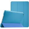 ProCase for iPad 9th/ 8th/ 7th Generation Case 10.2 Inch (2021/2020/2019 Release), 10.2 iPad Case 9th/ 8th/ 7th Gen Cover, Slim Smart Cover with Translucent Hard Shell Back -Black(Lightblue)