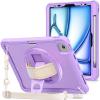 ProCase for iPad Air 11-inch M4 2026/ M3 2025/ M2 2024/ Air 5th / 4th Gen 10.9″/ iPad Pro 11″ 4th/3rd/2nd/1st Gen, Heavy Duty Shockproof Cover with Hand Strap 360 Degree Rotatable Kickstand -Blue(Purple)