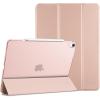 ProCase for iPad Air 13 Inch Case M4/M3/M2(2026/2025/2024), Slim Smart Cover iPad 13 Air M4 M3 M2 Case with Translucent Hard Shell Back, Supports Touch ID, Auto Wake/Sleep -Black(Rosegold)