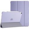 ProCase for iPad Air 13 Inch Case M4/M3/M2(2026/2025/2024), Slim Smart Cover iPad 13 Air M4 M3 M2 Case with Translucent Hard Shell Back, Supports Touch ID, Auto Wake/Sleep -Black(Purple)