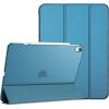 ProCase for iPad Air 13 Inch Case M4/M3/M2(2026/2025/2024), Slim Smart Cover iPad 13 Air M4 M3 M2 Case with Translucent Hard Shell Back, Supports Touch ID, Auto Wake/Sleep -Black(Teal)