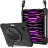 ProCase for iPad Pro 12.9 Inch Case 2022 2021 2020 2018, Rugged Heavy Duty Shockproof Cover with Hand Strap Shoulder Strap for iPad Pro 12.9″ 6th 5th 4th 3rd Generation –Black