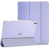 ProCase for iPad Pro 13 Inch Case M5 2025/ M4 2024, Smart Cover iPad Pro M5 M4 Case 13 Inch, Slim Stand Translucent Hard Shell Back, Supports Touch ID, Auto Wake/Sleep -Navy(Lightpurple)