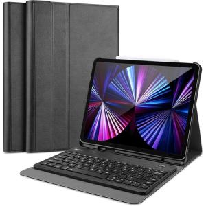 ProCase Keyboard Case for iPad Pro 11 2022 2021 2020 2018, Slim Shell Lightweight Cover with Magnetically Detachable Wireless Keyboard for iPad Pro 11 Inch 4th 3rd 2nd -Black