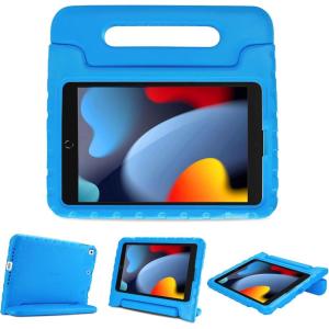 ProCase Kids Case for iPad 9th Generation/iPad 8/iPad 7, iPad 10.2 Case 2021 2020 2019/iPad Air 10.5/iPad Pro 10.5 Kids Case, Shockproof Lightweight Case with Convertible Handle -Blue | 2021, 2020, 2019, Shockproof, Blue(Blue)