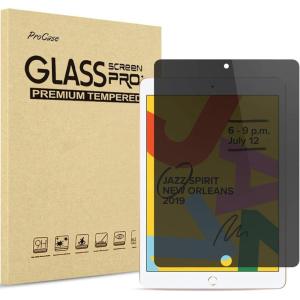 ProCase Privacy Screen Protector for 10.2 iPad 9th 8th 7th 2021 2020 2019, Anti-Spy Anti-Scratch Tempered Glass Film Guard -1 Pack(iPad 10.2″ 9th 8th 7th)