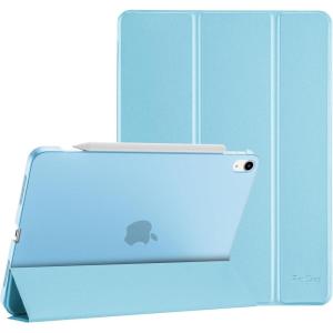 ProCase Smart Case for iPad Air 11-inch M4 (2026, 8th Gen) / M3 (2025) / M2 (2024) & 10.9 Inch iPad Air 5th (2022) & 4th (2020) – Protective Hard Back Cover with Auto Sleep/Wake – Pink(Sky)