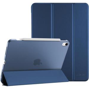 ProCase Smart Case for iPad Air 11-inch M4 (2026, 8th Gen) / M3 (2025) / M2 (2024) & 10.9 Inch iPad Air 5th (2022) & 4th (2020) – Protective Hard Back Cover with Auto Sleep/Wake – Pink(Darkblue)