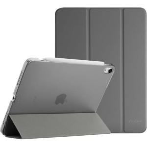 ProCase Smart Case for iPad Air 11-inch M4 (2026, 8th Gen) / M3 (2025) / M2 (2024) & 10.9 Inch iPad Air 5th (2022) & 4th (2020) – Protective Hard Back Cover with Auto Sleep/Wake – Pink(Grey)