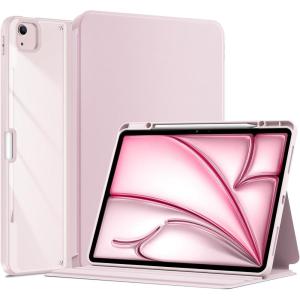 ProCase for iPad Air 13 Inch Case (2026/2025/2024) M4/M3/M2 & iPad Pro 12.9 inch 6th/5th/4th/3rd 2022/2021/2020/2018; Protective Folio Shockproof Case with Pencil Holder -Blue(Pink)