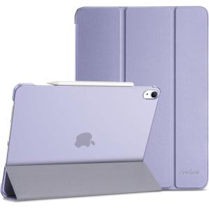 ProCase for iPad Air 13 Inch Case M4/M3/M2(2026/2025/2024), Slim Smart Cover iPad 13 Air M4 M3 M2 Case with Translucent Hard Shell Back, Supports Touch ID, Auto Wake/Sleep -Black(Purple)