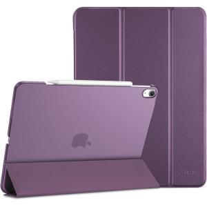 ProCase for iPad Air 13 Inch Case M4/M3/M2(2026/2025/2024), Slim Smart Cover iPad 13 Air M4 M3 M2 Case with Translucent Hard Shell Back, Supports Touch ID, Auto Wake/Sleep -Black(DarkPurple)