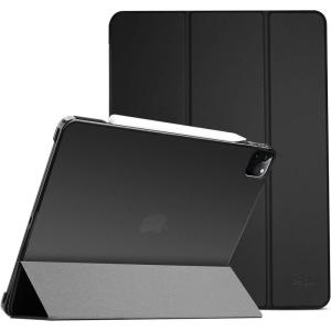 ProCase for iPad Pro 11 Inch Case 2022/2021/2020/2018(4th/3rd/2nd/1st Generation), iPad Pro 11″ Slim Stand Hard Back Cover Shell Smart Folio Compatible with Penci/Support Auto Wake/Sleep -Black(Shadowblack)