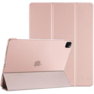 ProCase for iPad Pro 11 Inch Case 2022/2021/2020/2018(4th/3rd/2nd/1st Generation), iPad Pro 11″ Slim Stand Hard Back Cover Shell Smart Folio Compatible with Penci/Support Auto Wake/Sleep -Black(Pink)