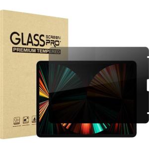 ProCase for iPad Pro 12.9 4-Way Privacy Screen Protector 2022 2021 2020 2018, 360 Degree Anti-Spy Tempered Glass Film Guard for iPad Pro 12.9 Inch 6th 5th 4th 3rd