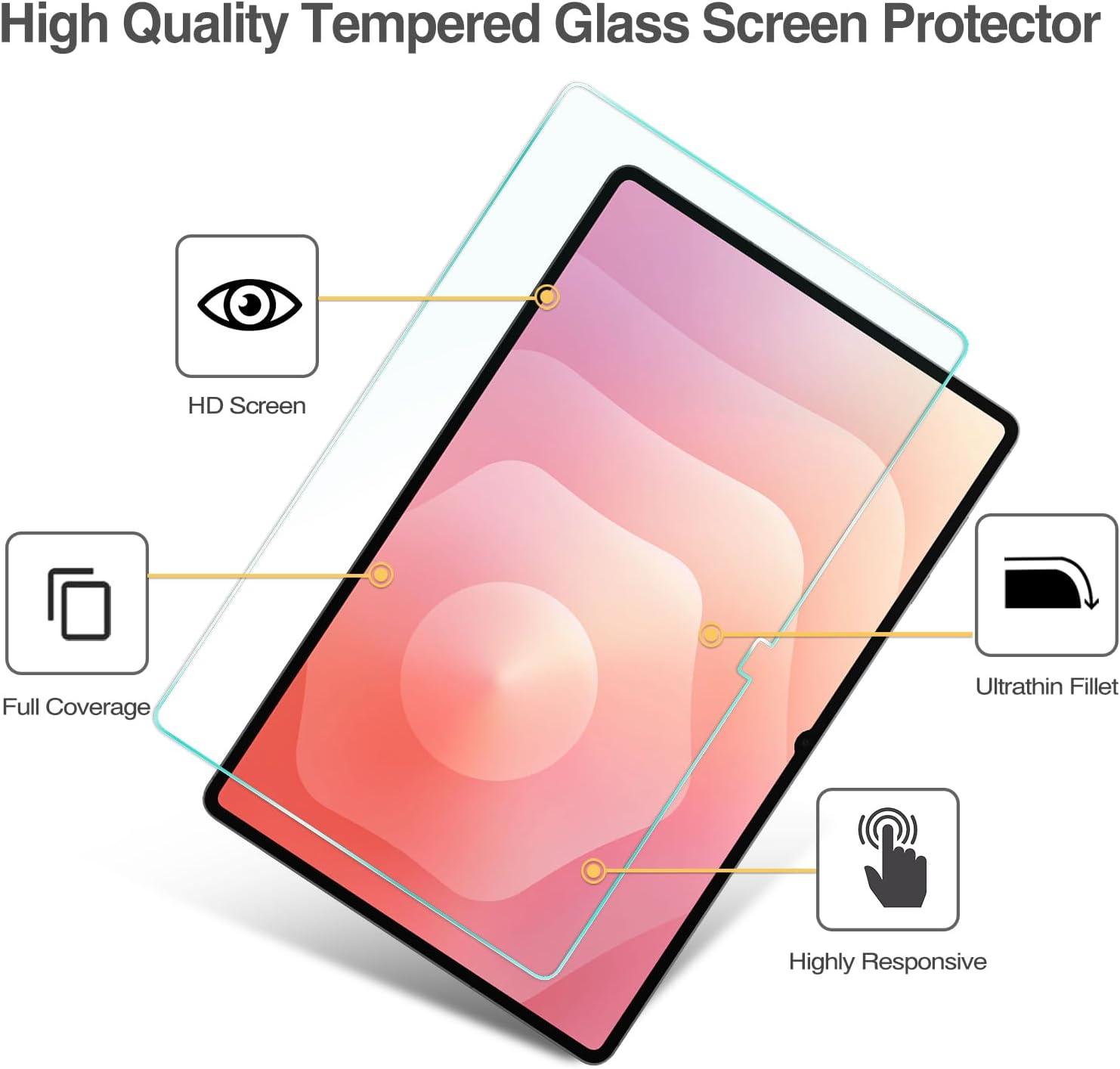 image:imageProCase 1 Pack Screen Protector for Tablet Galaxy Tab S11 Tab S10 LiteTab S10 FE 2025Tab S9 FE 109 Tab S9 2023 Tab S8 2022 Tab S7 2020 11 Hardness Tempered Glass Screen Film GuardTab S11 Ultra S10 Ultra S9 Ultra S8 Ultra