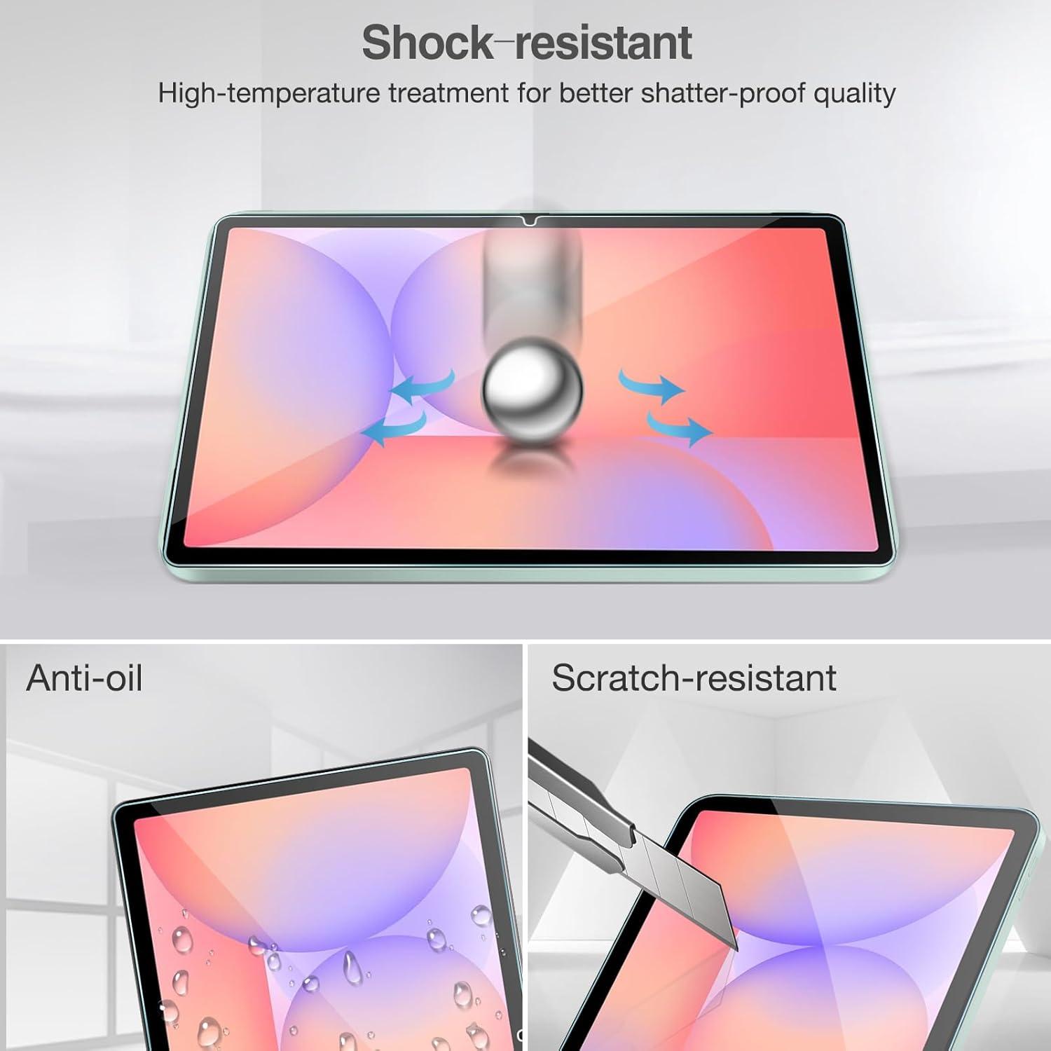 image:imageProCase 2 Pack Screen Protector for Galaxy Tab S10 Lite S10 FE 2025 Tab S9 FE 5G 2023 Tab S9 11 inch 2 Pack Camera Lens Protector Tempered Glass Film Compatible with S Pen MintMint