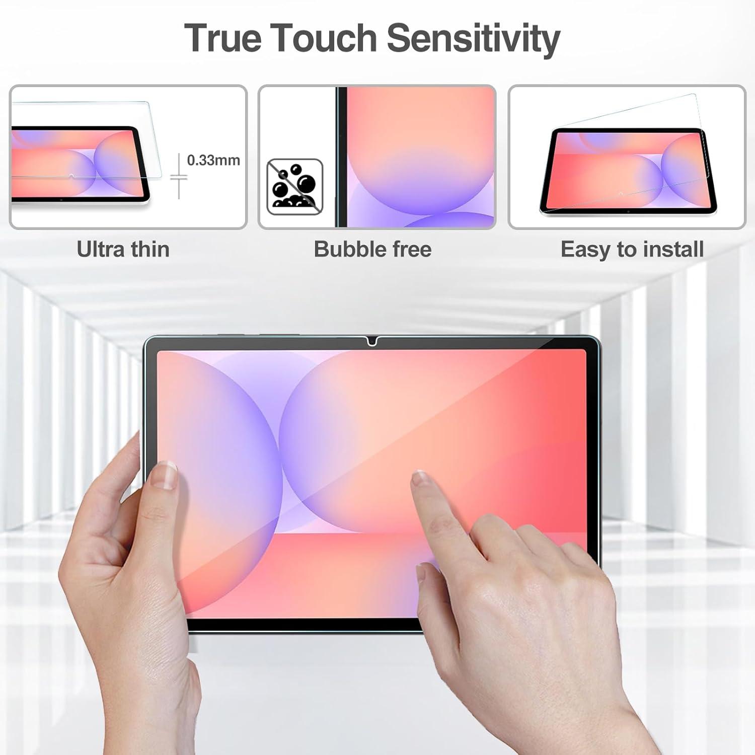 image:imageProCase 2 Pack Screen Protector for Galaxy Tab S10 Lite S10 FE 2025 Tab S9 FE 5G 2023 Tab S9 11 inch 2 Pack Camera Lens Protector Tempered Glass Film Compatible with S Pen MintSilver