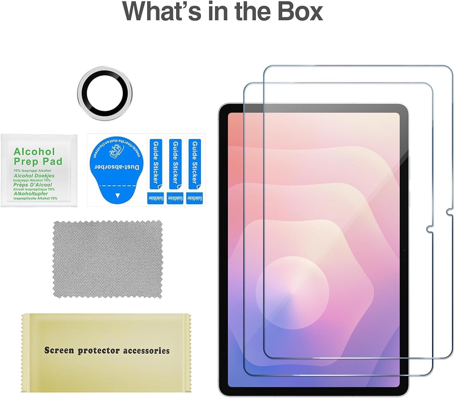 image:imageProCase 2 Pack Screen Protector for Galaxy Tab S11 2025 11 inch X730 X730N X736 1 Pack Camera Lens Protector Clear Tempered Glass Film Compatible with S Pen GraySilver