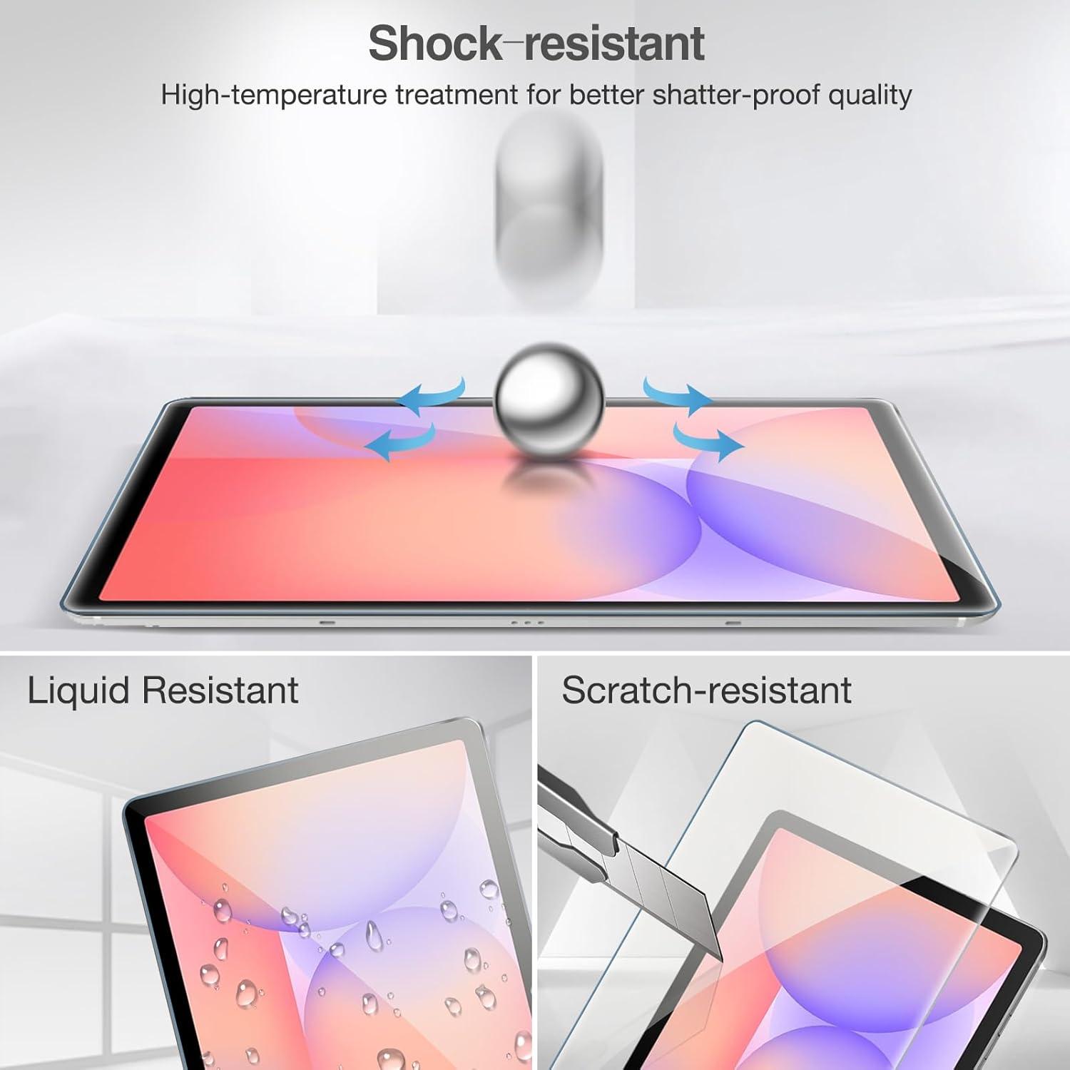 image:imageProCase 2 Pack Screen Protector for Tablet Galaxy Tab S11 Tab S10 LiteTab S10 FE 2025Tab S9 FE 109 Tab S9 2023 Tab S8 2022 Tab S7 2020 11 Hardness Tempered Glass Screen Film GuardTab S11 S10 Lite S10 FE S9 FE S9 S8 S7