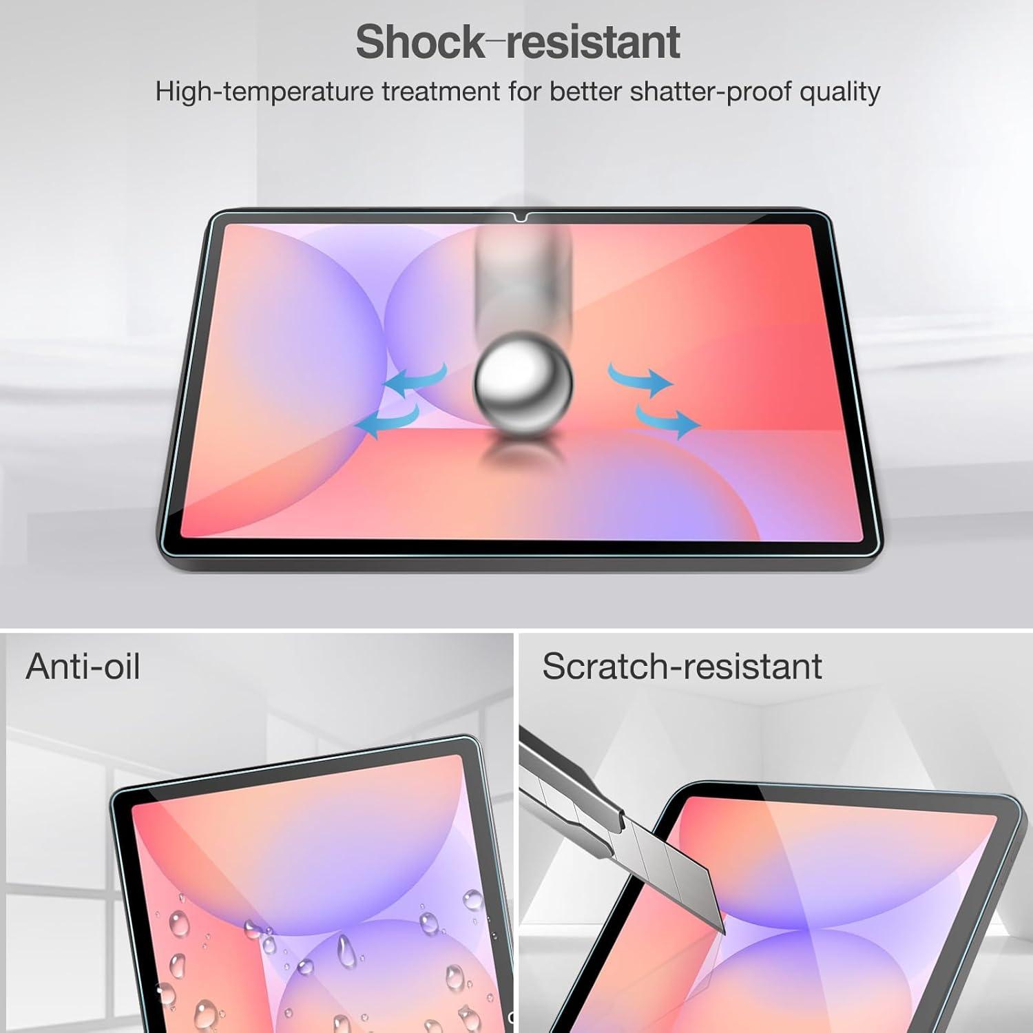 image:imageProCase 2 Pack Screen Protectors 3 Pack Camera Lens Protectors for Galaxy Tab S10 Lite 5G 109 inchTab S10 FE 2025 Tab S9 FE 5G WiFi 109 2023 Tempered Glass Film Guard Compatible with S Pen1