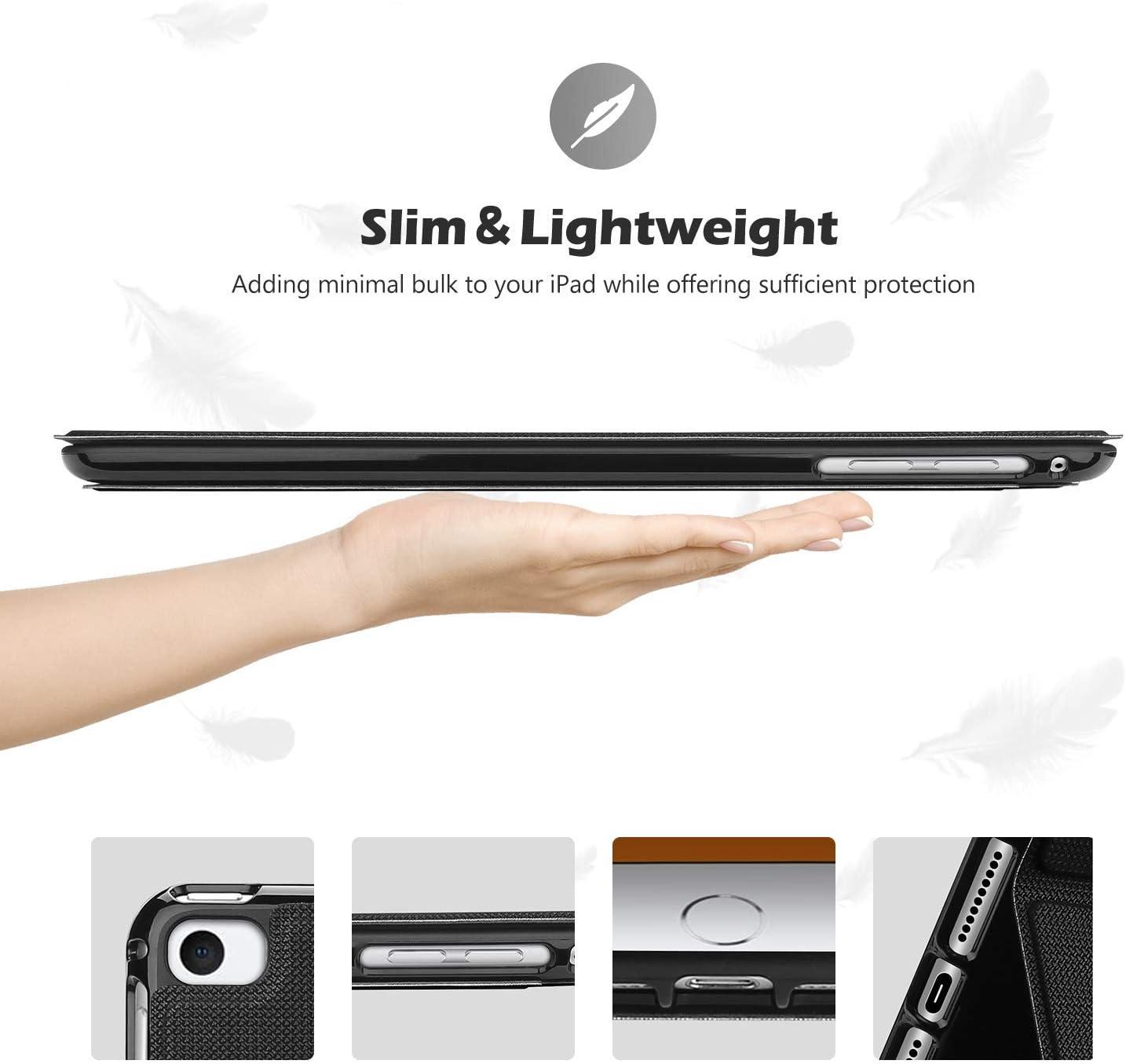 image:imageProCase Book Cover for iPad mini 5 Generation 2019 Mini 4 Mini 1 2 3 Slim Stand Protective Folio Case Smart Cover for iPad mini 54321 TealBlack