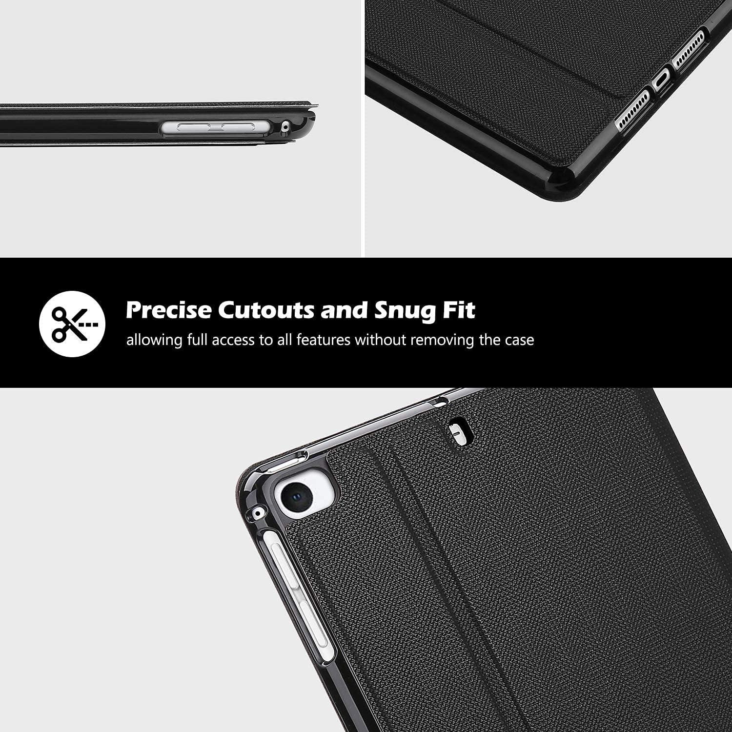 image:imageProCase Book Cover for iPad mini 5 Generation 2019 Mini 4 Mini 1 2 3 Slim Stand Protective Folio Case Smart Cover for iPad mini 54321 TealBlack