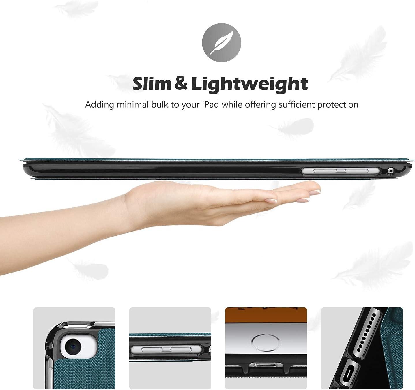 image:imageProCase Book Cover for iPad mini 5 Generation 2019 Mini 4 Mini 1 2 3 Slim Stand Protective Folio Case Smart Cover for iPad mini 54321 TealTeal