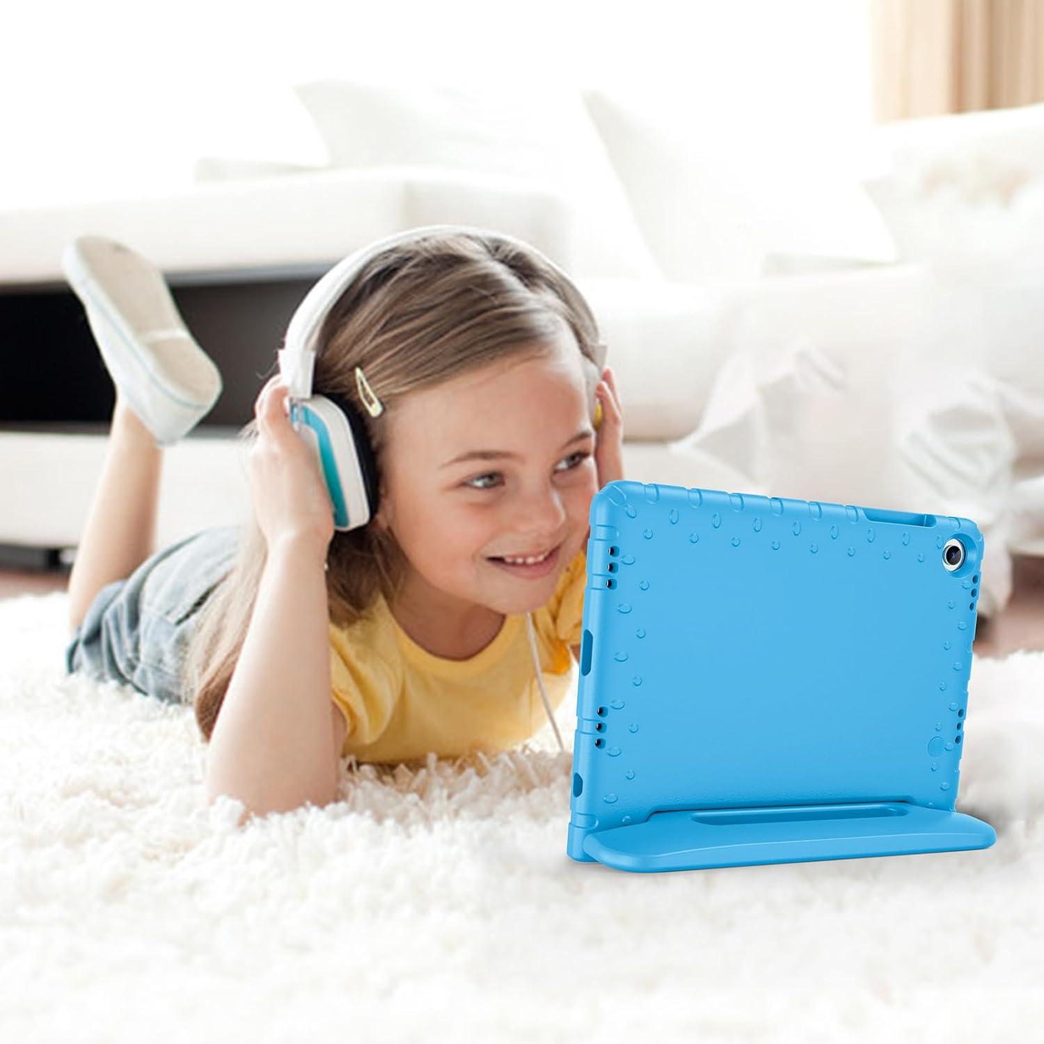 image:imageProCase Childrens Case for Samsung Galaxy Tab A9 A9 Plus 11 Inch 2023 SMX210 Lightweight Kids Case with Kickstand Shockproof Robust Child Protective Case Convertible Handle Handle StandBlue