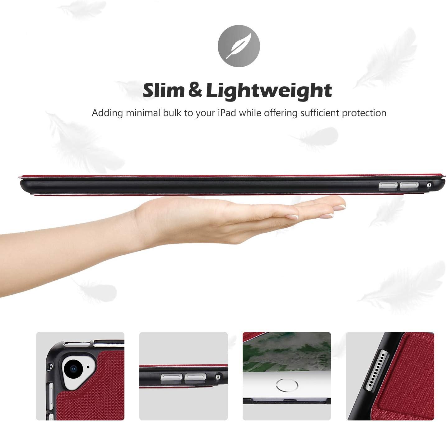 image:imageProCase Cover for iPad Pro 129 20172015 Old Model 2nd amp 1st Gen Slim Stand Protective Folio Case Smart Cover for iPad Pro 129 Inch 2nd Gen 2017 iPad Pro 129 Inch 1st Gen 2015 RedRed