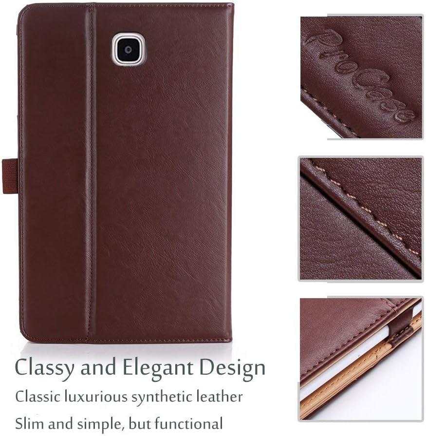 image:imageProCase Folio Case for Galaxy Tab A 80 2018 Verizon Sprint SMT387 Stand Case Cover for Galaxy Tab A 80 4G LTE VerizonSprintTMobileATampT 2018 Release Brown