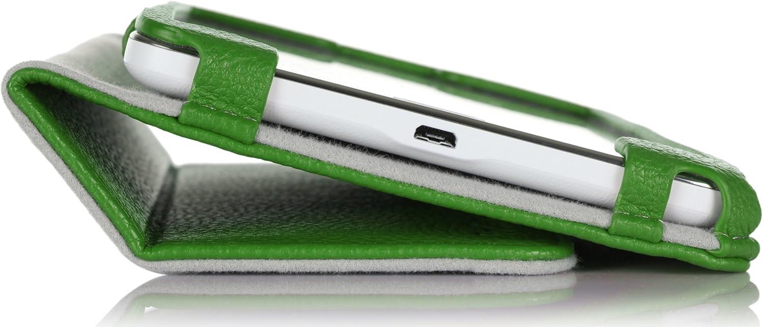 image:imageProCase Folio Case with Stand for Samsung Galaxy Tab 4 70 Tablet 2014 7 inch Tab 4 SMT230 T231 T235 with Hand Strap Bonus Stylus Pen Included Green
