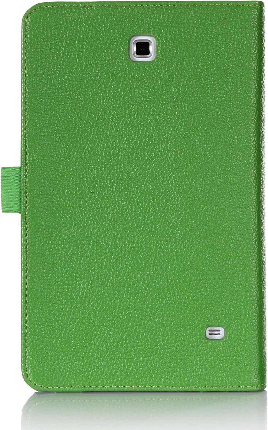 image:imageProCase Galaxy Tab 4 80 Case with Bonus Stylus Pen Smart Cover Case with Stand for 8 inch Tab 4 Tablet 2014 SMT330 T331 T335 with Auto SleepWake Feature Green