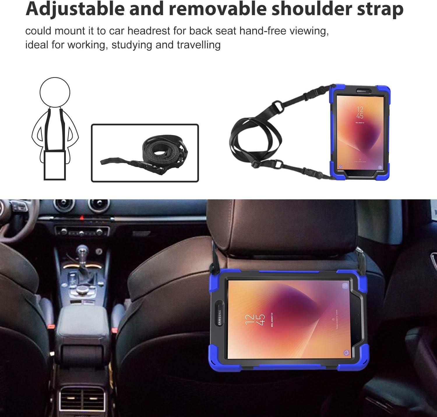 image:imageProCase Galaxy Tab A 80 2017 T380 T385 Case Old Model Rugged Heavy Duty Shockproof Rotating Kickstand Protective Cover Case for Galaxy Tab A Tablet 2017 T380 T385 Blue