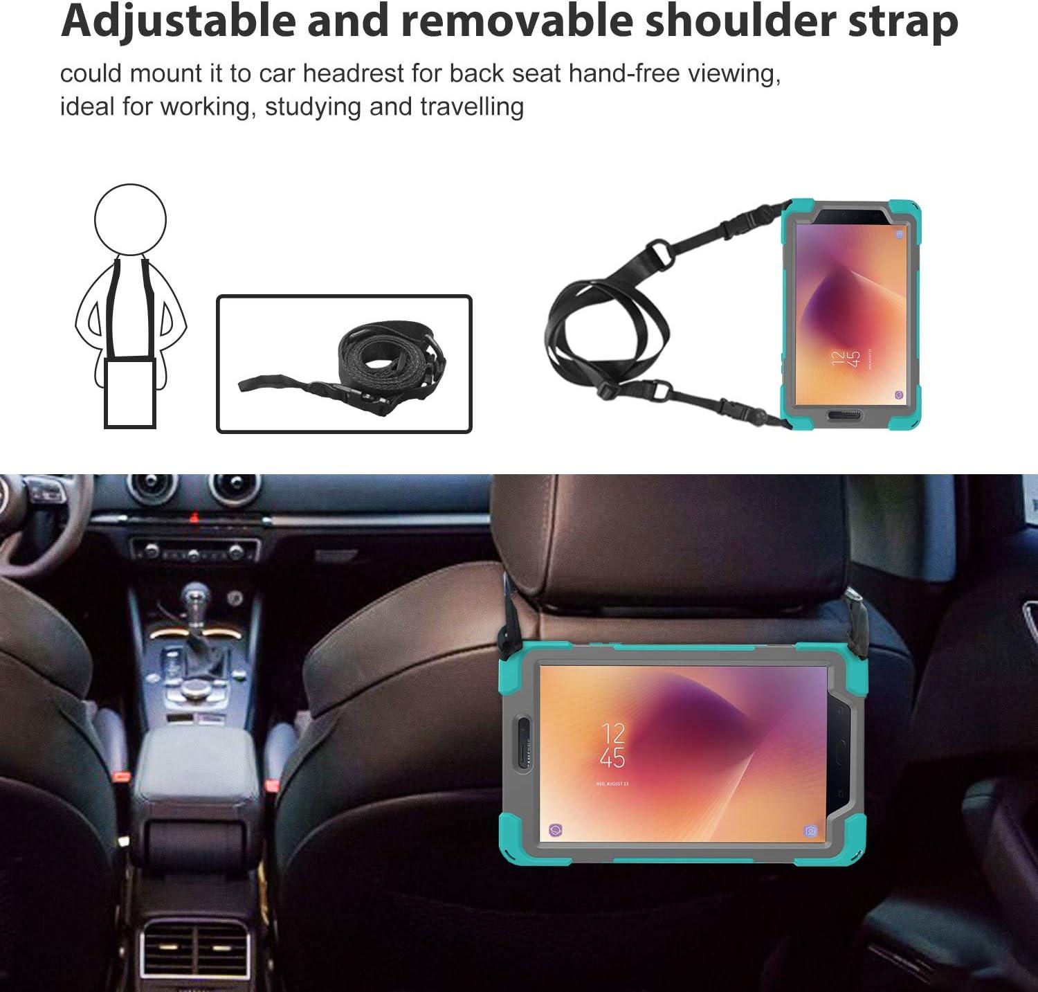 image:imageProCase Galaxy Tab A 80 2017 T380 T385 Case Old Model Rugged Heavy Duty Shockproof Rotating Kickstand Protective Cover Case for Galaxy Tab A Tablet 2017 T380 T385 Teal