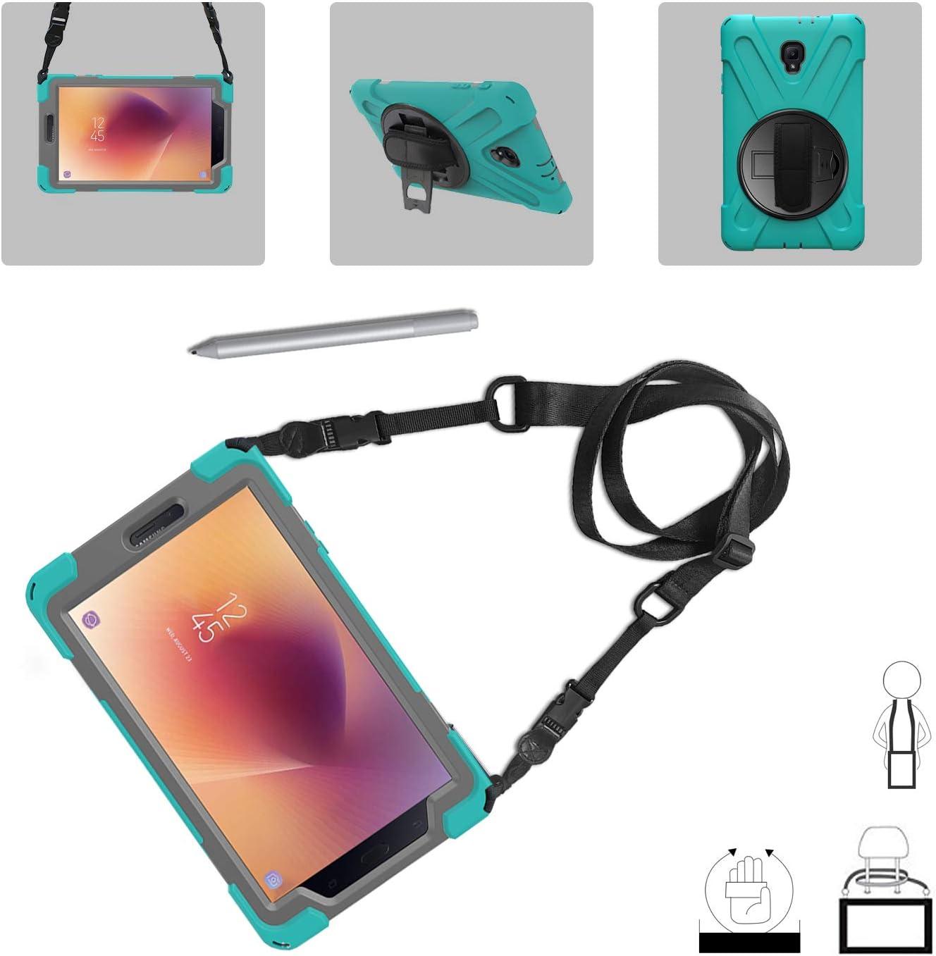 image:imageProCase Galaxy Tab A 80 2017 T380 T385 Case Old Model Rugged Heavy Duty Shockproof Rotating Kickstand Protective Cover Case for Galaxy Tab A Tablet 2017 T380 T385 Teal