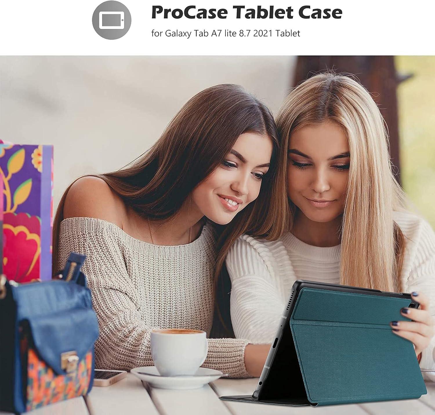 image:imageProCase Galaxy Tab A7 Lite Case 87 Inch 2021 Slim Stand Protective Case Folio Cover for Samsung Galaxy Tab A7 Lite Tablet 87 SMT220 T225 T227 TealTeal