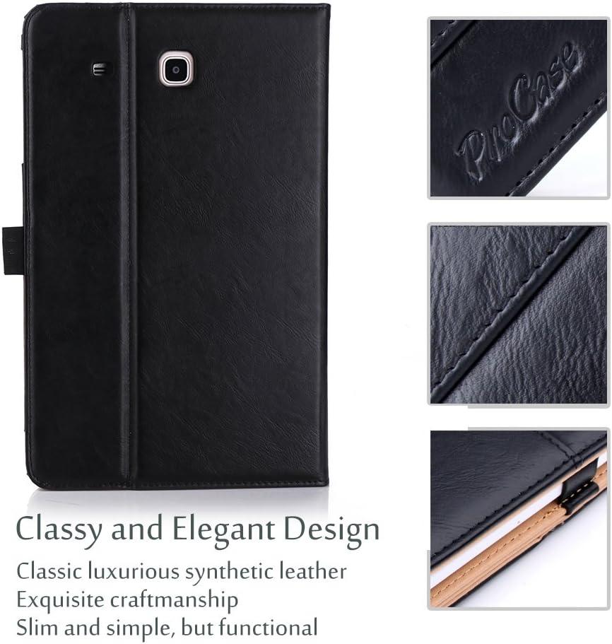 image:imageProCase Galaxy Tab E 96 Case Vintage Stand Folio Case Cover for Galaxy Tab E 96 Tab E Nook 96Inch Tablet SMT560 T561 T565 and SMT567V Verizon 4G LTE Version BlackBlack