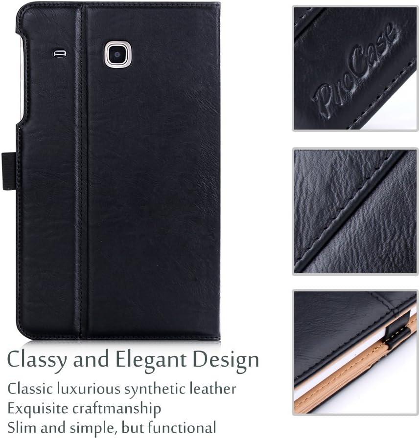 image:imageProCase Galaxy Tab E Lite 70 CaseTab 3 Lite 7 Case Stand Folio Case Cover for Galaxy Tab E Lite 7inch TabletTab 3 Lite 7 with Multiple Viewing Angles Document Card Pocket Black